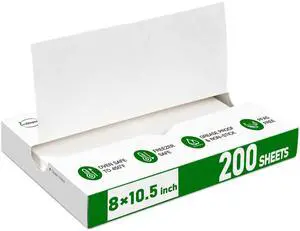 Precut POP UP Deli Paper Sheet Pack of 200, Interfolded Heavy Paper for Food Wrap and Serving (8" x 10-1/2", White Precut POP UP Deli Paper Sheet Pack of 200, Interfolded Heavy Paper for Food Wrap and Serving (8" x 10-1/2", White