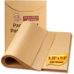 300 Pcs Quarter Pans Parchment Paper Unbleached Precut Non-Stick 8.25x11.8" 300 Pcs Quarter Pans Parchment Paper Unbleached Precut Non-Stick 8.25x11.8"