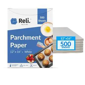 500 Pcs Parchment Paper Sheets, 12x16 in. | White, Non-Stick, Pre-Cut Pan Liners | Baking, Air Fryer, Grilling 500 Pcs Parchment Paper Sheets, 12x16 in. | White, Non-Stick, Pre-Cut Pan Liners | Baking, Air Fryer, Grilling