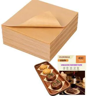 6x6 Inch Baking Parchment Paper, 400 Sheets/Pack | Non-Stick Food-Grade Unbleached Parchment Paper (Orange, 400pcs 6x6 paper) 6x6 Inch Baking Parchment Paper, 400 Sheets/Pack | Non-Stick Food-Grade Unbleached Parchment Paper (Orange, 400pcs 6x6 paper)