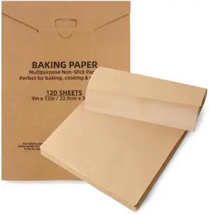 120 Pcs 9 x 13 Inch Parchment Paper Sheets, Precut Non-Stick & Unbleached Baking Paper, Heat Resistant Liners for Quarter Sheet Pan, Oven, Air Fryer, Grilling 120 Pcs 9 x 13 Inch Parchment Paper Sheets, Precut Non-Stick & Unbleached Baking Paper, Heat Resistant Liners for Quarter Sheet Pan, Oven, Air Fryer, Grilling