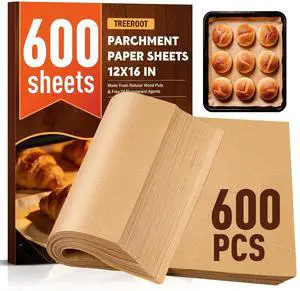 600 Pcs Parchment Paper Sheets for Baking, 12x16 Inch Unbleached Precut Baking Paper, Non-Stick Oven Paper for Air Fryer, Microwave, Grilling & Steaming, Fits Half Sheet Pans 600 Pcs Parchment Paper Sheets for Baking, 12x16 Inch Unbleached Precut Baking Paper, Non-Stick Oven Paper for Air Fryer, Microwave, Grilling & Steaming, Fits Half Sheet Pans