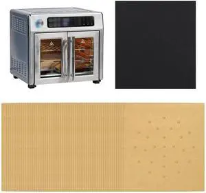 120 PCS Air Fryer Liners Disposable for Emeril Lagasse French Door 360 Air Fryer, Perforated Parchment Paper Sheets Compatible with Emeril Lagasse 26 QT Extra Large French Door 360 Airfryer 120 PCS Air Fryer Liners Disposable for Emeril Lagasse French Door 360 Air Fryer, Perforated Parchment Paper Sheets Compatible with Emeril Lagasse 26 QT Extra Large French Door 360 Airfryer