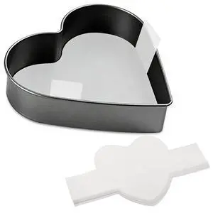 Baking Parchment Paper 6 inch Heart Shape, 60 Pcs Cake Pan Liner with Lift Tab, Non-Stick Precut Baking Parchment for Baking Cookies, Bread (White) Baking Parchment Paper 6 inch Heart Shape, 60 Pcs Cake Pan Liner with Lift Tab, Non-Stick Precut Baking Parchment for Baking Cookies, Bread (White)
