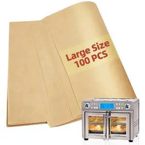 Air Fryer Paper Liners for Emeril Lagasse Dual Zone 360 Air Fryer Oven Combo with French Door, 100 PCS Large Size Parchment Paper Square Airfryer Liner Baking Sheets for Emeril Lagasse 360 Toster Oven Air Fryer Paper Liners for Emeril Lagasse Dual Zone 360 Air Fryer Oven Combo with French Door, 100 PCS Large Size Parchment Paper Square Airfryer Liner Baking Sheets for Emeril Lagasse 360 Toster Oven