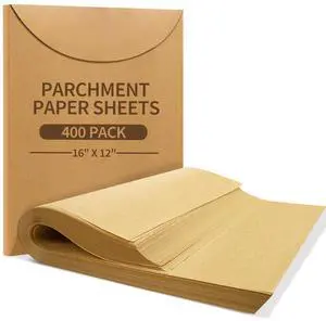 400 Pack Parchment Paper Sheets, 12 x 16 Inch No-Stick Pre-Cut Baking Paper Sheets, Half Sheet Parchment Paper for Cooking, Grilling, Steaming, Oven, Air Fryer, Microwave 400 Pack Parchment Paper Sheets, 12 x 16 Inch No-Stick Pre-Cut Baking Paper Sheets, Half Sheet Parchment Paper for Cooking, Grilling, Steaming, Oven, Air Fryer, Microwave