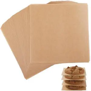 4 x 4 Inch Small Parchment Paper for Candy Wrappers, 100 Sheets Food Basket Liners for Tacos, Burgers, Grease Proof Liners Non-stick Unbleach Deli Wrap Wax Paper Sheets Kraft 4 x 4 Inch Small Parchment Paper for Candy Wrappers, 100 Sheets Food Basket Liners for Tacos, Burgers, Grease Proof Liners Non-stick Unbleach Deli Wrap Wax Paper Sheets Kraft