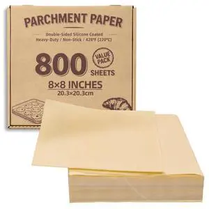 800 Sheets Value Pack 8x8 Parchment Paper Squares 800 Sheets Value Pack 8x8 Parchment Paper Squares