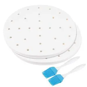 Inch Perforated Parchment Paper For Air Fryer Liners Round Unbleached 200 Sheets 5.3 5.8 QT AirFryer, Bamboo Steamer Basket, Baking Paper, Microwave, Oven Non-Stick Cooking Inch Perforated Parchment Paper For Air Fryer Liners Round Unbleached 200 Sheets 5.3 5.8 QT AirFryer, Bamboo Steamer Basket, Baking Paper, Microwave, Oven Non-Stick Cooking