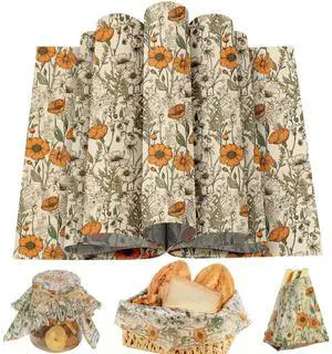 150 Sheets Orange Wildflower Garden Floral Wax Paper for Food Deli, 9.8'' x 8.3'' Retro Floral Greaseproof Deli Paper for Sandwich Picnic Basket Liner Birthday Party Supplies 150 Sheets Orange Wildflower Garden Floral Wax Paper for Food Deli, 9.8'' x 8.3'' Retro Floral Greaseproof Deli Paper for Sandwich Picnic Basket Liner Birthday Party Supplies