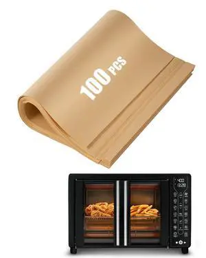 Air Fryer Paper Liners Compatible with Gourmia 25QT GTF7460 Toaster Oven Air Fryer Combo Accessories, 100PCs Non-Stick Disposable Parchment Paper Baking Sheets Oil Proof Free of Bleach Air Fryer Paper Liners Compatible with Gourmia 25QT GTF7460 Toaster Oven Air Fryer Combo Accessories, 100PCs Non-Stick Disposable Parchment Paper Baking Sheets Oil Proof Free of Bleach