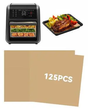 125PCs Air Fryer Parchment Paper Liners Compatible with Chefman 12-Quart 125PCs Air Fryer Parchment Paper Liners Compatible with Chefman 12-Quart