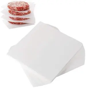 Burger Patty Paper, 5.5 x 5.5in, Set of 300, Patty Paper Squares, Baking Parchment Squares/Hamburger Patty Papers for Separating Burger, Cookies and More Burger Patty Paper, 5.5 x 5.5in, Set of 300, Patty Paper Squares, Baking Parchment Squares/Hamburger Patty Papers for Separating Burger, Cookies and More