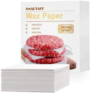 6 x 6 Inches Wax Paper for Food, 1000 Pcs Non-Stick Hamburger Patty Paper, Square Sandwich Separators Wrapping Paper, for Lunch, Restaurants, Barbecues, Picnics, Parties, White 6 x 6 Inches Wax Paper for Food, 1000 Pcs Non-Stick Hamburger Patty Paper, Square Sandwich Separators Wrapping Paper, for Lunch, Restaurants, Barbecues, Picnics, Parties, White