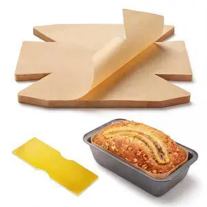 100 Pcs Loaf Pan Liners for Baking Bread 9x5 Inch, Bread Pan Liners with Cardboard Formers, Non-Stick Pre Cut Unbleached Parchment Paper for Loaf Pan 100 Pcs Loaf Pan Liners for Baking Bread 9x5 Inch, Bread Pan Liners with Cardboard Formers, Non-Stick Pre Cut Unbleached Parchment Paper for Loaf Pan