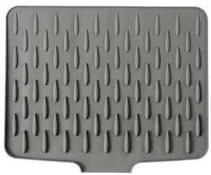 Waterdrop-Shaped Silicone Dish Drying Mat for Kitchen Counter Heat Resistant Non-Slip BPA Free Waterproof Quick Dry Dishwasher Safe Multipurpose Silicone Sink Countertop Protector (Gray) Waterdrop-Shaped Silicone Dish Drying Mat for Kitchen Counter Heat Resistant Non-Slip BPA Free Waterproof Quick Dry Dishwasher Safe Multipurpose Silicone Sink Countertop Protector (Gray)