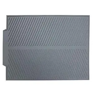 Silicone Dish Drying MatBuilt-in Drain Lip, Easy Clean Reusable Sink Mat, Flexible Heat-resistant Dish Drain Kitchen Counter, Eco-friendly Hot Pot Holder Trivet(Grey, 17 x 13), Grey-slope Silicone Dish Drying MatBuilt-in Drain Lip, Easy Clean Reusable Sink Mat, Flexible Heat-resistant Dish Drain Kitchen Counter, Eco-friendly Hot Pot Holder Trivet(Grey, 17 x 13), Grey-slope