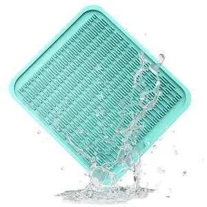 Heavy-Duty Silicone Dish Drying Mat (16" x 18" / 401 x 455mm) - XL Family-Size Thick 4mm Drainboard for Pots, Pans & Heavy Cookware - Oversized Trivet & Counter Protector, Non-Slip (Mint Green) Heavy-Duty Silicone Dish Drying Mat (16" x 18" / 401 x 455mm) - XL Family-Size Thick 4mm Drainboard for Pots, Pans & Heavy Cookware - Oversized Trivet & Counter Protector, Non-Slip (Mint Green)