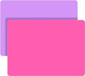 Silicone Mat, Silicone Mats for Crafts, 2pcs Silicone Mat for Jewelry Resin Molds, Silicone Mats for UV Resin Molds, DIY Art Crafts, Hot Pink & Light Purple, 11.69" x 8.26" Silicone Mat, Silicone Mats for Crafts, 2pcs Silicone Mat for Jewelry Resin Molds, Silicone Mats for UV Resin Molds, DIY Art Crafts, Hot Pink & Light Purple, 11.69" x 8.26"