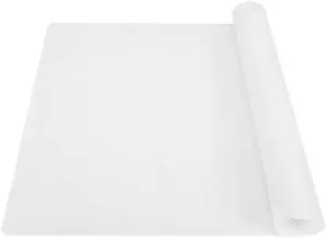 Silicone Counter Mat Large 23.4"by15.6", Heat Resistant Mat for Kitchen Table/Countertop Protector/Non Stick Pastry Baking Placemats, Silicone Pad for Crafts Kids Super Kitchen White Translucent Silicone Counter Mat Large 23.4"by15.6", Heat Resistant Mat for Kitchen Table/Countertop Protector/Non Stick Pastry Baking Placemats, Silicone Pad for Crafts Kids Super Kitchen White Translucent
