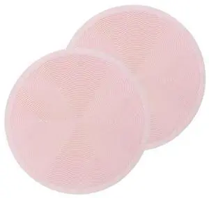 Silicone Hot Pot Holder Mats 12in (2-PCS) - Heat Resistant Countertop Protector with Non-Slip Geometric Pattern, Easy Clean Kitchen Trivet for Dining Table, Stove Top, Counter Safe Pink Big Size Silicone Hot Pot Holder Mats 12in (2-PCS) - Heat Resistant Countertop Protector with Non-Slip Geometric Pattern, Easy Clean Kitchen Trivet for Dining Table, Stove Top, Counter Safe Pink Big Size