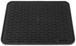24"x18" Large Black Dish Silicone Drying Mat and Trivet - Dishwasher Safe, Heat Resistant, Eco-conscious - Rubber Dish Drying Mat, Silicone Dish Mat for Kitchen Counter (24x18 Inches) 24"x18" Large Black Dish Silicone Drying Mat and Trivet - Dishwasher Safe, Heat Resistant, Eco-conscious - Rubber Dish Drying Mat, Silicone Dish Mat for Kitchen Counter (24x18 Inches)