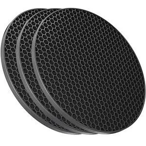 Silicone Non-Slip, Heat Resistant & Water-Trapping Trivet Mats for Water Glasses & Teacup & Coffee Cup & Dishes & Cookware, Multipurpose Kitchen Table Coaster, 3.5-Inch, 3 Pcs, Black Silicone Non-Slip, Heat Resistant & Water-Trapping Trivet Mats for Water Glasses & Teacup & Coffee Cup & Dishes & Cookware, Multipurpose Kitchen Table Coaster, 3.5-Inch, 3 Pcs, Black