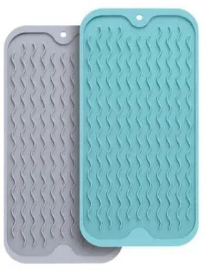Silicone Dish Drying Mat, Multipurpose Heat Resistant 600 7-Inch Food Grade & BPA Free. Non-Slip Trivet mats for Cup, Hot Pot, Hot Dishes Silicone Dish Drying Mat, Multipurpose Heat Resistant 600 7-Inch Food Grade & BPA Free. Non-Slip Trivet mats for Cup, Hot Pot, Hot Dishes