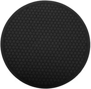 Silicone Microwave Mat, 11.8" x 11.8" Non-Slip Silicone Trivet, Heat Resistant Multifunctional Mat for Kitchen, Non Stick Turntable Mat, Black 1 Pcs Silicone Microwave Mat, 11.8" x 11.8" Non-Slip Silicone Trivet, Heat Resistant Multifunctional Mat for Kitchen, Non Stick Turntable Mat, Black 1 Pcs