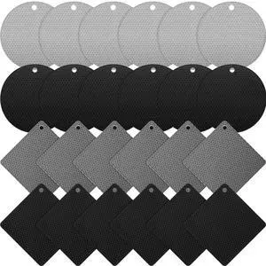 Silicone Trivets Bulk Non Slip Heat Resistant Hot Pads for Kitchen Countertops Table Pot Holders Mats for Hot Dishes Restaurant Catering Event Party Gathering, Round Square(Gray, Black) Silicone Trivets Bulk Non Slip Heat Resistant Hot Pads for Kitchen Countertops Table Pot Holders Mats for Hot Dishes Restaurant Catering Event Party Gathering, Round Square(Gray, Black)