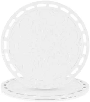 White Silicone Trivet Mat Big Round Silicone Pot Holder Hot Pads and Trivets for Hot Dishes and Hot Pots, Hot Mats for Countertops, Tables, Spoon Rest Small Place Mats Set 3 White Silicone Trivet Mat Big Round Silicone Pot Holder Hot Pads and Trivets for Hot Dishes and Hot Pots, Hot Mats for Countertops, Tables, Spoon Rest Small Place Mats Set 3
