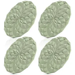 Silicone Trivet Mats - 4 Pack Pot Holders - 7.4'' Thickened Hot Pads for Hot pots, Pans and Dishes, Heat Resistant Silicone Trivet for Table and Counter Top Desert Sage Silicone Trivet Mats - 4 Pack Pot Holders - 7.4'' Thickened Hot Pads for Hot pots, Pans and Dishes, Heat Resistant Silicone Trivet for Table and Counter Top Desert Sage