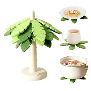 Silicone Trivets for Hot Dishes and Pans, Heat Resistant Tree-Shaped Pot Holders (Set of 4) BPA Free, Non-Slip Kitchen Trivet Mats, Elegant Christmas Design for Countertops & Dining Tables Green Silicone Trivets for Hot Dishes and Pans, Heat Resistant Tree-Shaped Pot Holders (Set of 4) BPA Free, Non-Slip Kitchen Trivet Mats, Elegant Christmas Design for Countertops & Dining Tables Green