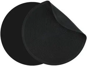 Silicone Trivet Mat -Pot Holders-Round Trivets for Hot Dishes-Pots & Pans, Dia11.81 Microwave Plate Cover Mat, Multi Function Counter Silicone Mats, Durable Kitchen Drying Mat Set 2 Black Silicone Trivet Mat -Pot Holders-Round Trivets for Hot Dishes-Pots & Pans, Dia11.81 Microwave Plate Cover Mat, Multi Function Counter Silicone Mats, Durable Kitchen Drying Mat Set 2 Black