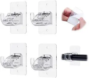 4PCS No Drill Curtain Brackets, Self-Adhesive Rod Holders, Adjustable Hooks for Rods Under 1.57 Inch (Transparent) 4PCS No Drill Curtain Brackets, Self-Adhesive Rod Holders, Adjustable Hooks for Rods Under 1.57 Inch (Transparent)