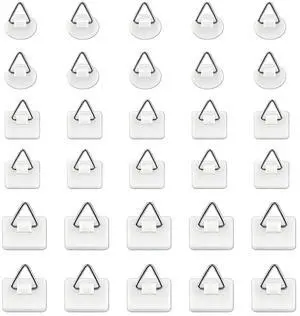 30pcs Adhesive Plate Hangers Invisible Vertical Wall Art Display Holder,Picture Hangers Without Nails,Photo Fram Sticky Hanging Hooks,No Wall Damage (Max.load10kg) 30pcs Adhesive Plate Hangers Invisible Vertical Wall Art Display Holder,Picture Hangers Without Nails,Photo Fram Sticky Hanging Hooks,No Wall Damage (Max.load10kg)