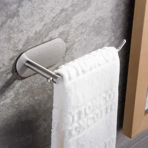 Hand Towel Holder/Towel Ring - Self Adhesive Towel Bar for Kitchen and Bathroom No Drilling Hand Towel Holder/Towel Ring - Self Adhesive Towel Bar for Kitchen and Bathroom No Drilling