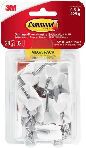 Small Wire Toggle Hooks, 28 Hooks and 32 Strips, Damage-Free Hanging Wall Hook with Adhesive, No Tools Required, Great for Home, Kitchen, and Office Organization, Holds up to 0.5 lb Small Wire Toggle Hooks, 28 Hooks and 32 Strips, Damage-Free Hanging Wall Hook with Adhesive, No Tools Required, Great for Home, Kitchen, and Office Organization, Holds up to 0.5 lb