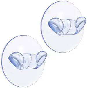 Razor Holder for Shower 2 Pack, Self-Adhesive Silicone Suction Cup Hooks, Removable Reusable Waterproof for Hanging Razors Towels Keys Hats, No Drilling Easy Install on Tile Glass Metal - Clear Razor Holder for Shower 2 Pack, Self-Adhesive Silicone Suction Cup Hooks, Removable Reusable Waterproof for Hanging Razors Towels Keys Hats, No Drilling Easy Install on Tile Glass Metal - Clear