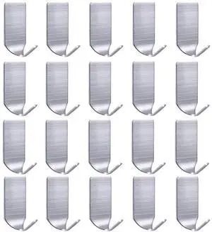 Adhesive Hat Hooks for Wall Baseball Caps Rack Hangers 304 Stainless Steel Waterproof Stick on Hooks Strong & Durable (Max Load up to 4Lbs)-20 Packs Adhesive Hat Hooks for Wall Baseball Caps Rack Hangers 304 Stainless Steel Waterproof Stick on Hooks Strong & Durable (Max Load up to 4Lbs)-20 Packs