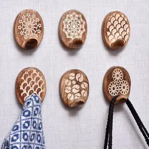 Lb Decorative Wood Adhesive Wall HooksBoho Peel and Stick Hooks for Keys, Hats, Towels, Bags & Entryway Decor, Self Adhesive Wall Mounted Hooks for Home Organization -6 Pieces Lb Decorative Wood Adhesive Wall HooksBoho Peel and Stick Hooks for Keys, Hats, Towels, Bags & Entryway Decor, Self Adhesive Wall Mounted Hooks for Home Organization -6 Pieces