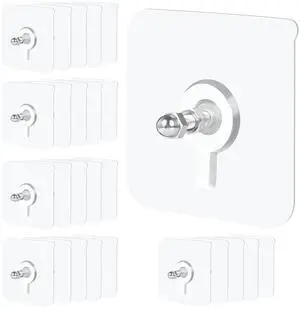 Pack Picture Hangers Without Nails,13 lbs Load Heavy Duty Adhesive Wall Hooks for Hanging(16mm),2 in 1 Reusable Waterproof and Oilproof Hooks for Kitchen, Bathroom, Home, Office Pack Picture Hangers Without Nails,13 lbs Load Heavy Duty Adhesive Wall Hooks for Hanging(16mm),2 in 1 Reusable Waterproof and Oilproof Hooks for Kitchen, Bathroom, Home, Office