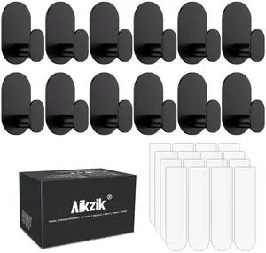 Pcs Towel Hooks with 16 Removable Strips, Black Hooks for Walls No Damage, Adhesive Wall Hooks for Bathroom, Kitchen, Shower Hooks for Inside Shower, Stainless Steel Sticky Hooks for Hanging Pcs Towel Hooks with 16 Removable Strips, Black Hooks for Walls No Damage, Adhesive Wall Hooks for Bathroom, Kitchen, Shower Hooks for Inside Shower, Stainless Steel Sticky Hooks for Hanging