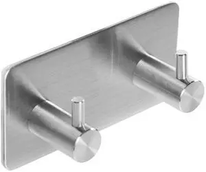 Adhesive Towel Hooks for Bathrooms Shower no Drill Heavy Duty Wall Hooks self Adhesive Towel Rack Stick On Wall Coats Hooks Brushed Nickel Adhesive Hanger for Kitchen,Door,Key,2 Hooks Silver Adhesive Towel Hooks for Bathrooms Shower no Drill Heavy Duty Wall Hooks self Adhesive Towel Rack Stick On Wall Coats Hooks Brushed Nickel Adhesive Hanger for Kitchen,Door,Key,2 Hooks Silver