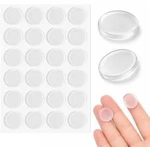 24Pcs Clear Glass Table Top Anti Slip Pads Rubber Bumpers 20mm×2mm Adhesive Dots for Glass Cutting Board Rubber Feet Clear Cabinet Door Bumpers 3/4" Silicone Grippers Non Slip Silicone Feet 24Pcs Clear Glass Table Top Anti Slip Pads Rubber Bumpers 20mm×2mm Adhesive Dots for Glass Cutting Board Rubber Feet Clear Cabinet Door Bumpers 3/4" Silicone Grippers Non Slip Silicone Feet