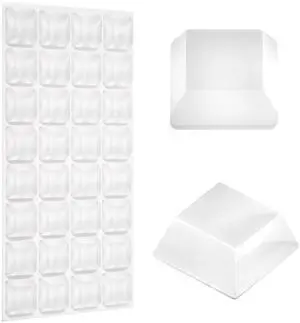 32 Pcs Rubber Bumpers Self Adhesive 3/4" Cabinet Door Bumpers Clear Rubber Pads Large Square Non-Slip Rubber Stoppers Furniture Pads for Sofa Cutting Board Speakers Electronics 3/4" W x 3/8" H 32 Pcs Rubber Bumpers Self Adhesive 3/4" Cabinet Door Bumpers Clear Rubber Pads Large Square Non-Slip Rubber Stoppers Furniture Pads for Sofa Cutting Board Speakers Electronics 3/4" W x 3/8" H