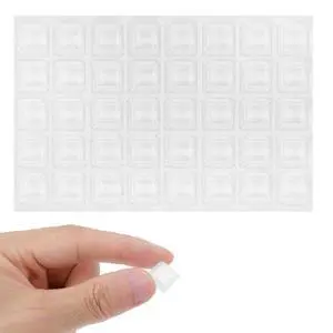 40 PCS Clear Rubber Bumpers Self Adhesive, 0.5" Rubbers Pads Cabinet Door Bumpers Large Self Stick on Rubber Feet for Electronics, Speakers, Furnitures, Appliances, Audio Equipment, Laptop - Square 40 PCS Clear Rubber Bumpers Self Adhesive, 0.5" Rubbers Pads Cabinet Door Bumpers Large Self Stick on Rubber Feet for Electronics, Speakers, Furnitures, Appliances, Audio Equipment, Laptop - Square