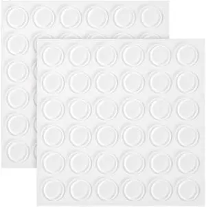 72pcs Glass Table Top Anti-Slip Pads, Rubber Cabinet Bumpers Dots, Clear Silicone Bumper Pads Rubber Feet for Cutting Board 2mm Thickness 72pcs Glass Table Top Anti-Slip Pads, Rubber Cabinet Bumpers Dots, Clear Silicone Bumper Pads Rubber Feet for Cutting Board 2mm Thickness