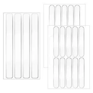 24PCS Clear Door Wall Bumpers Strips, Clear Silicone Protector Strips, Self Adhesive Cabinet Door Bumpers, Transparent Sound Dampening Buffer Pads for Drawers, Table Tops, Toilet Covers,Table Corners 24PCS Clear Door Wall Bumpers Strips, Clear Silicone Protector Strips, Self Adhesive Cabinet Door Bumpers, Transparent Sound Dampening Buffer Pads for Drawers, Table Tops, Toilet Covers,Table Corners