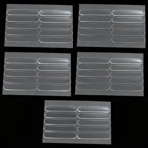 50 Pcs Clear Silicone Cabinet Door Bumpers, Self-Adhesive Sound Dampening Pads for Furniture, Drawers, Table Tops - Transparent Protection Strips for Wall, Surface Protection 50 Pcs Clear Silicone Cabinet Door Bumpers, Self-Adhesive Sound Dampening Pads for Furniture, Drawers, Table Tops - Transparent Protection Strips for Wall, Surface Protection
